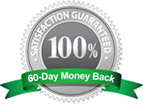 60 Day Money Back 100 Percent Satisfaction Guarantee Icon